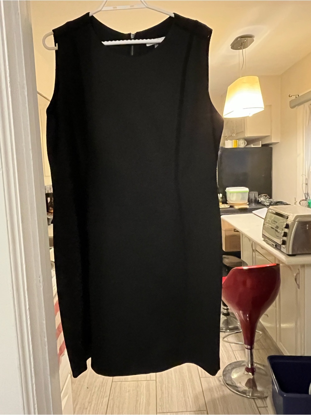 Classic Black Sleeveless Shift Dress
